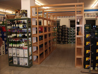 Weinregal in Buche massiv